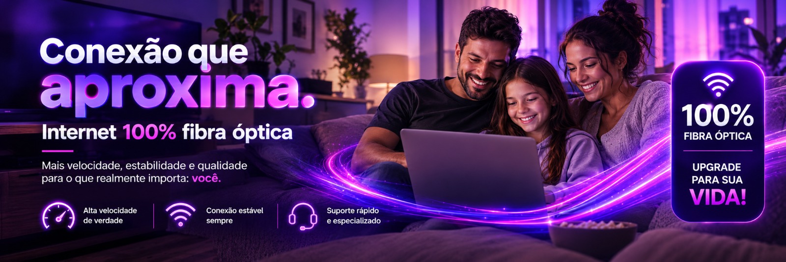 NETG FIBRA — Internet 100% fibra óptica em Cianorte, Paraná